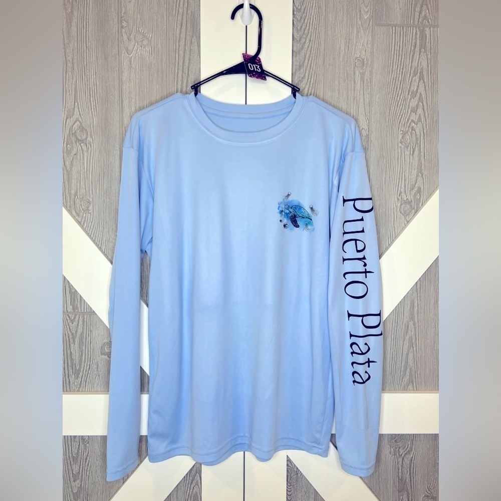 013. Mens Puerto Plata Long Sleeve Activewear Tee Size Small